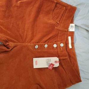 Levi 724 Cordaroy Pant -Rusty/Burnt Orange